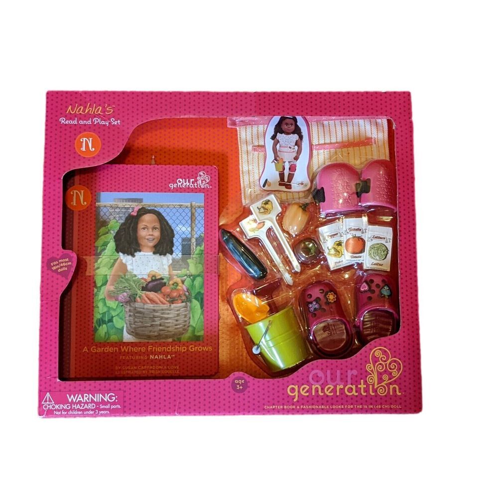 Our Generation Nahla's Read & Play Set A Garden Where Friendship‎ Grows NIB